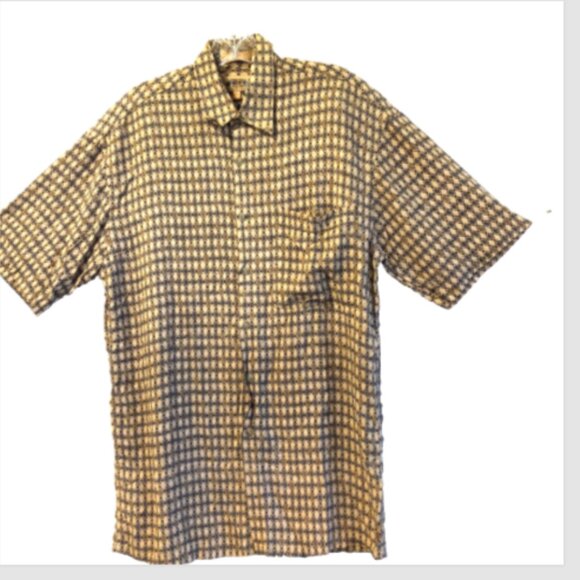 Campia Moda Men’s Hawaiian Shirt Size S Short Sleeve Button Point Collar - Picture 6 of 15